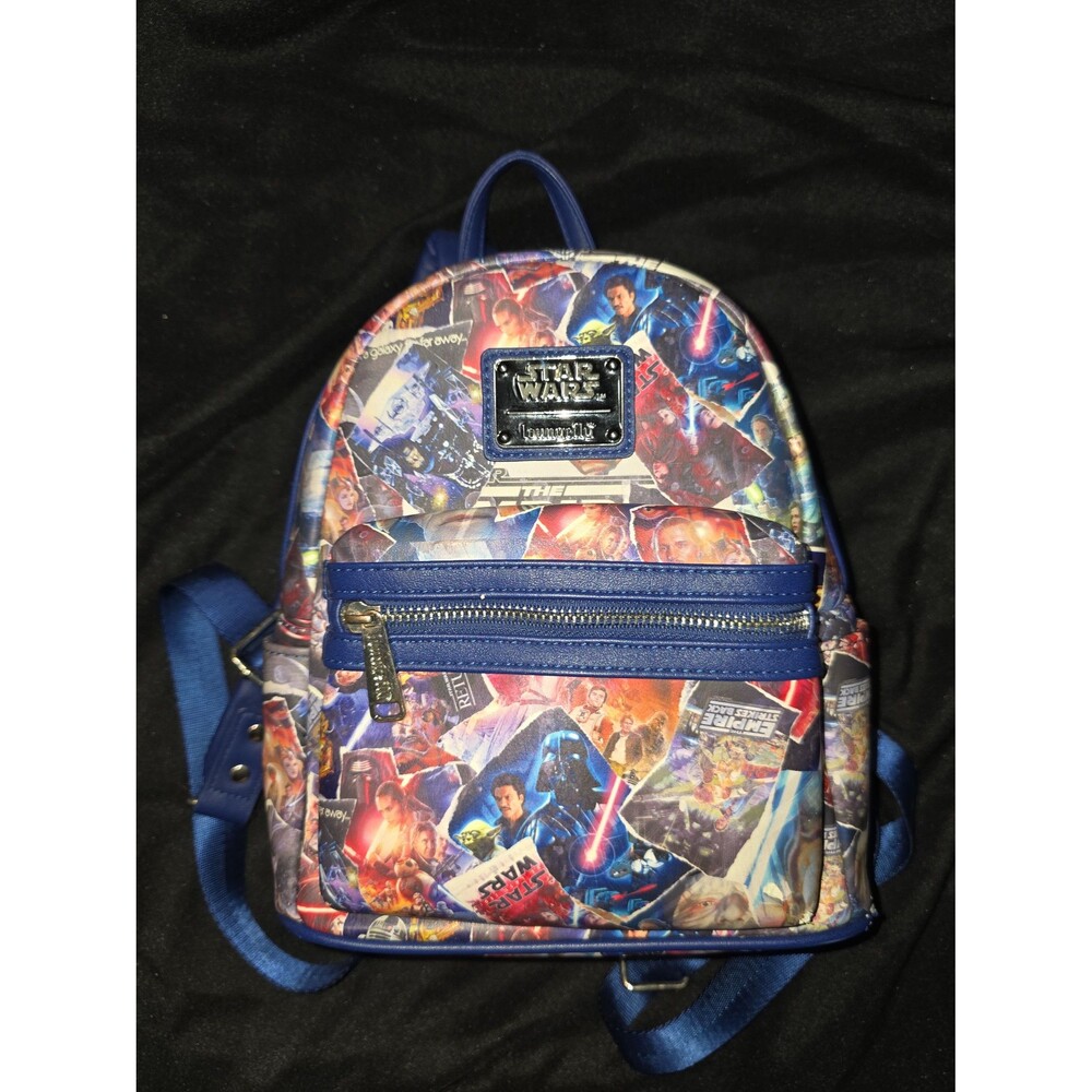 NWOT loungefly Disney star wars poster print mini backpack bookbag bag purse!